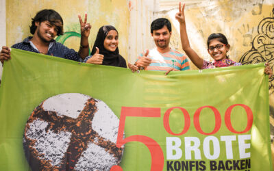 5000 Brote: Gepudertes Logo
